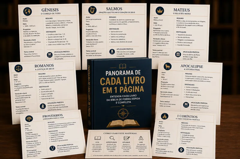 Mockup do bônus Panorama de Cada Livro em 1 Página